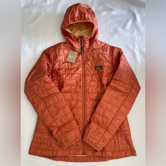 Patagonia Nano Puff Hoody Jacket Women's XL NWT SIENNA CLAY 2024 - Picture 8 of 16
